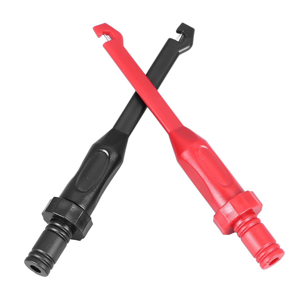 2 шт. Тестовый крючок-зажим с разъемом типа «банан» 4 мм, аксессуары для мультиметра черного и красного цвета для тестирования измерений