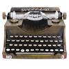Retro Typewriter Model Reduce Stress Iron Vintage Typewriter Home Decoration Brown M