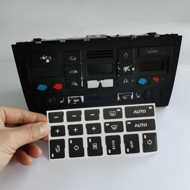 1 шт. автомобильный кондиционер, кнопка климат-контроля, ремонт, наклейки, наклейки для A4 B6 B7 00-04