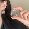 Настоящие серьги-кольца из стерлингового серебра, крученые, для женщин, минималистичные, модные, тонкие, милые, крутые аксессуары