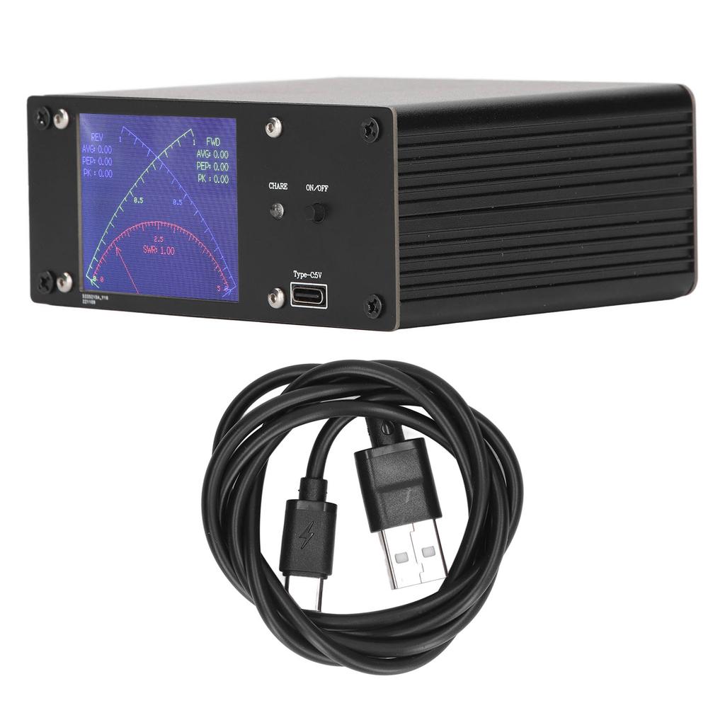 Коротковолновый измеритель мощности 1 мВт?1 кВт 0,4?60 МГц КСВ МОЩНОСТЬ 2,4-дюймовый сенсорный экран цифровой коротковолновый измеритель для