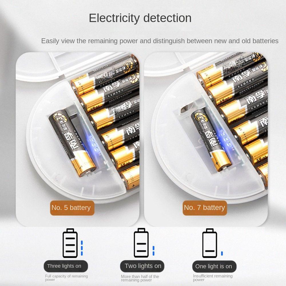 Semi-translucent Hard Battery Organizer Multi-layer Battery Button Cell Holder  Lithium Battery