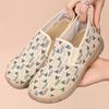Женские весенние новые одинарные туфли, дышащие туфли для мам, плоская подошва, мягкая подошва, не вонючая, повседневная тканевая обувь для женщин