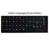 English French Letters PC Spanish Laptop Computer Keyboard Stickers