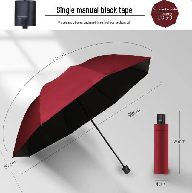 Женский автоматический складной зонт от солнца и дождя с защитой от УФ-лучей и логотипом