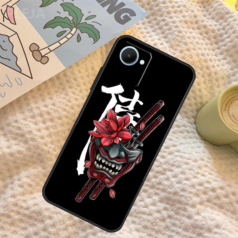 Чехол-маска Они Самурая для Realme C71 C75 C61 C53 C55 C33 C63 C51 C65 C67 11 12 13 14 Pro Plus GT6 GT7 15 Pro
