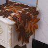 Autumn Maple Embroidered Placemat Hollow Design Insulation Pad Hot Plates Pots Table Runner Harvest Party Dining Accessories