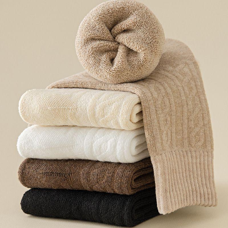 5 Pairs of Warm Socks, Autumn and Winter Snow Socks, Women's Socks