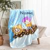 Custom Name LankyBox Theme Printed Blanket - Perfect for Couch, Bed, Travel & Outdoor Use | Machine Washable, Cozy & Durable.