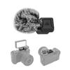 JJC Cold Shoe Wind Muff for Canon EOS R50 with Hot Shoe Cold Shoe Microphone Wind and Hot Shoe Black V, Cover, Mount, Muff, Cap,