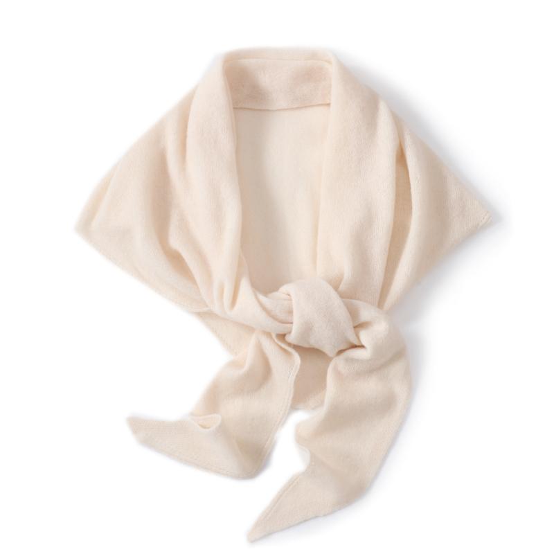 100%Wool Knitted Shawls Women Autumn Winter Fashion Big Triangular Shoulder Scarf Elegant Cape Poncho Multi-functional Pashmina