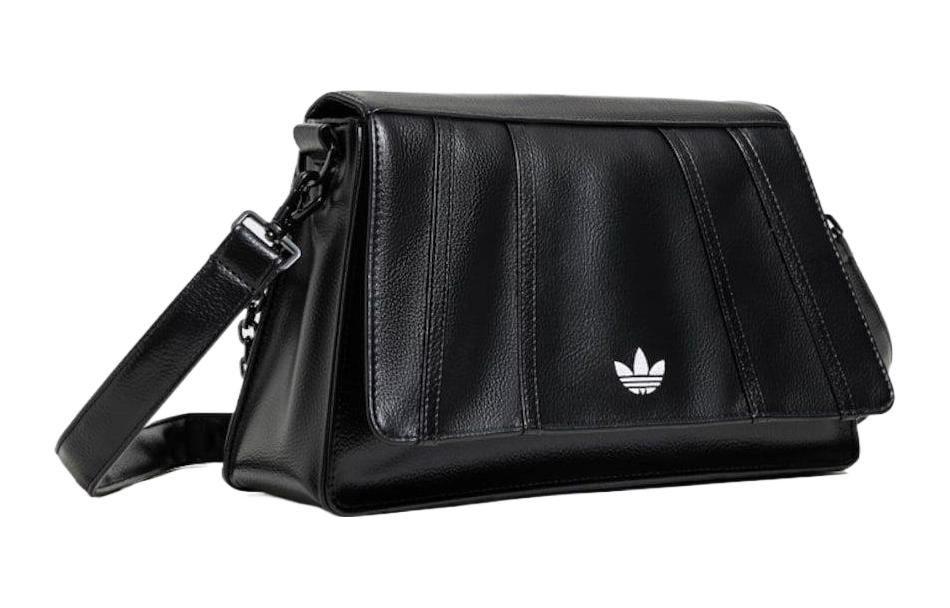 adidas Оригинальная сумка через плечо с полиуретановым покрытием, обычная, женская, черная IX7698