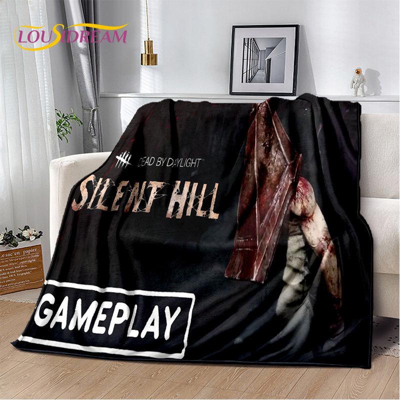 Мягкое плюшевое одеяло с фильмами ужасов Silent Hill, фланелевое одеяло для гостиной, спальни, кровати, дивана, чехол для пикника