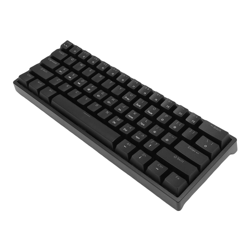 60-процентная механическая клавиатура с RGB-подсветкой, 61 клавиша, миниатюрная проводная игровая клавиатура с синим переключателем