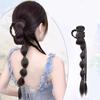 Синтетический хвост-пузырь коса парик Ханфу Ципао боковой завязанный пучок клипса заплетенные косы наращивание имитация цветочного бутона