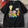 Унисекс Футболка EdEdd N Eddy Футболка с принтом EdEdd N Eddy Топы EdEdd N Eddy 90-х Смешная Футболка Мультяшный Персонаж Высококачественный Хлопок
