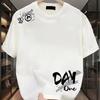 New Summer Men's Fashion T-shirt Personality Simple Printed Men's T-shirt Top