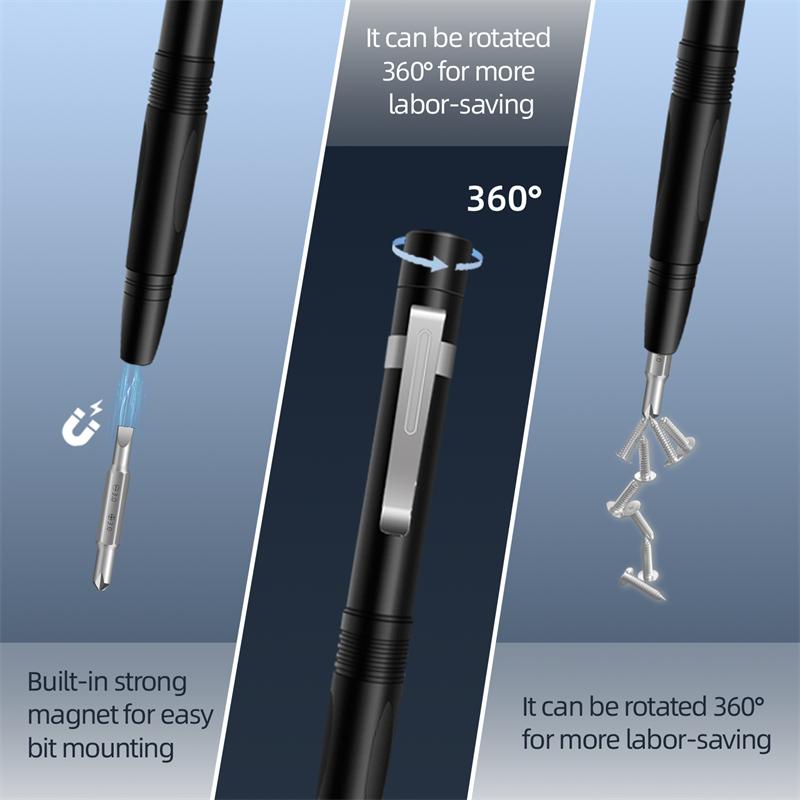 13 In 1 Precision Screwdriver Pen Set Portable Hidden Storage Multi-Function Repair Tool for Phone Computer Glasses Furniture