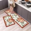 French Romantic Retro Country Kitchen Mat Non‑Slip Absorbent Long Runner for Living Room Floor