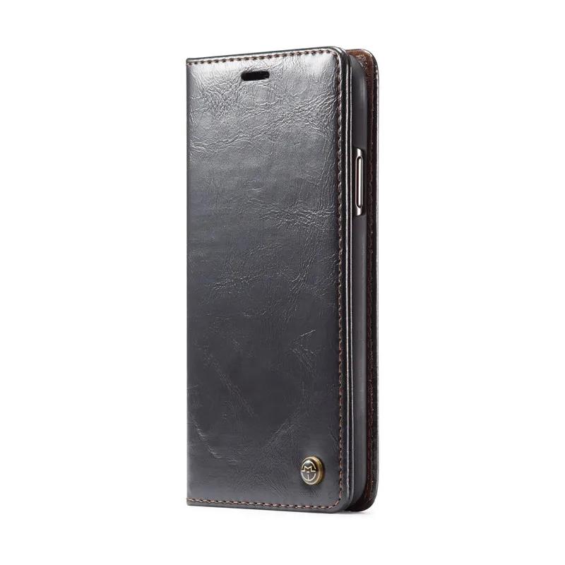 CaseMe Ретро Кошелек Кожаный Чехол для iPhone 12 11 Pro Max X XR XS 8 7 6S Plus 5S SE 2020 Роскошный Магнитный Держатель для Карт Обложка-Кошелек