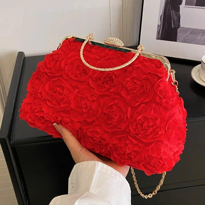 Дизайнерские винтажные женские сумки из бисера с цветами и ракушками, сумки с замком, розовые, белые, хрустальные сумки и кошельки, сумки на плечо с цепочкой, вечерние клатчи