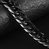 Korean version of fashion new trendy boys bracelet, vacuum plated black titanium steel jewelry HFS95