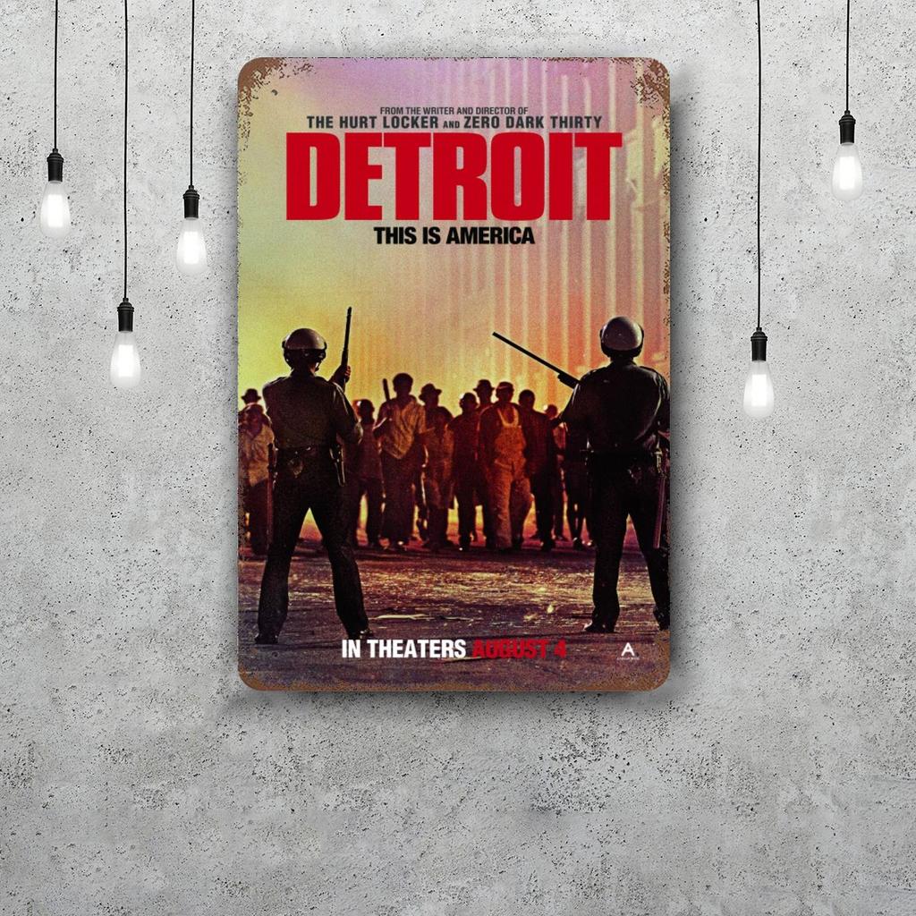 detroit Funny Bar Metal Sign Retro Plaque Vintage Sign Alcohol Drinker Pub Club Man Cave Kitchen Wall Decoration