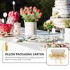 50 шт. коробка для конфет в форме подушки контейнер для хранения подарочные коробки бумажный чехол индивидуальный