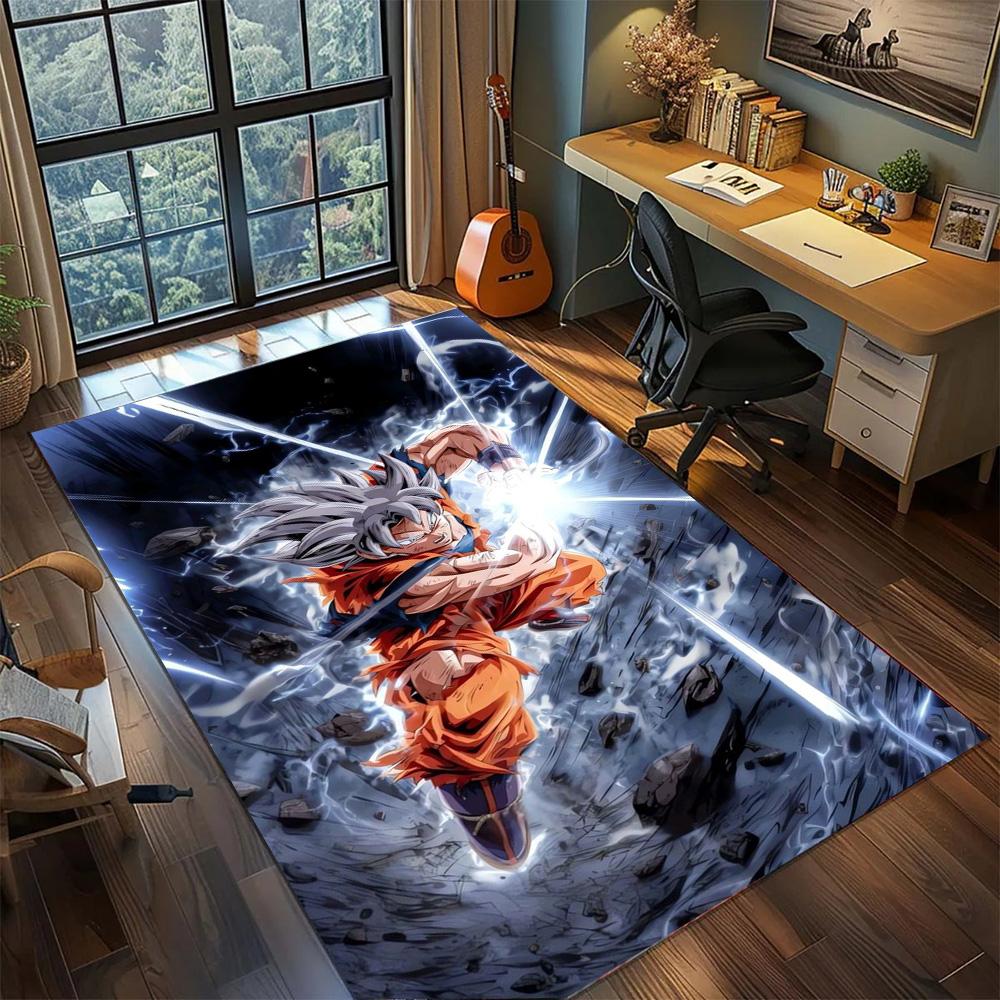Goku Carpet Rug Bedroom Styling, Non Slip Washable Large Area Floor Mat Gamer Room Household.-TING