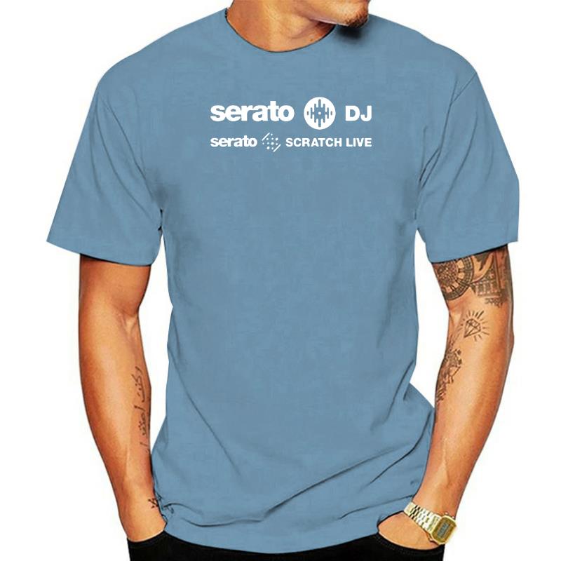 Новая черная футболка унисекс с логотипом Serato DJ Music Research, размеры от S до 3XL. Футболки унисекс