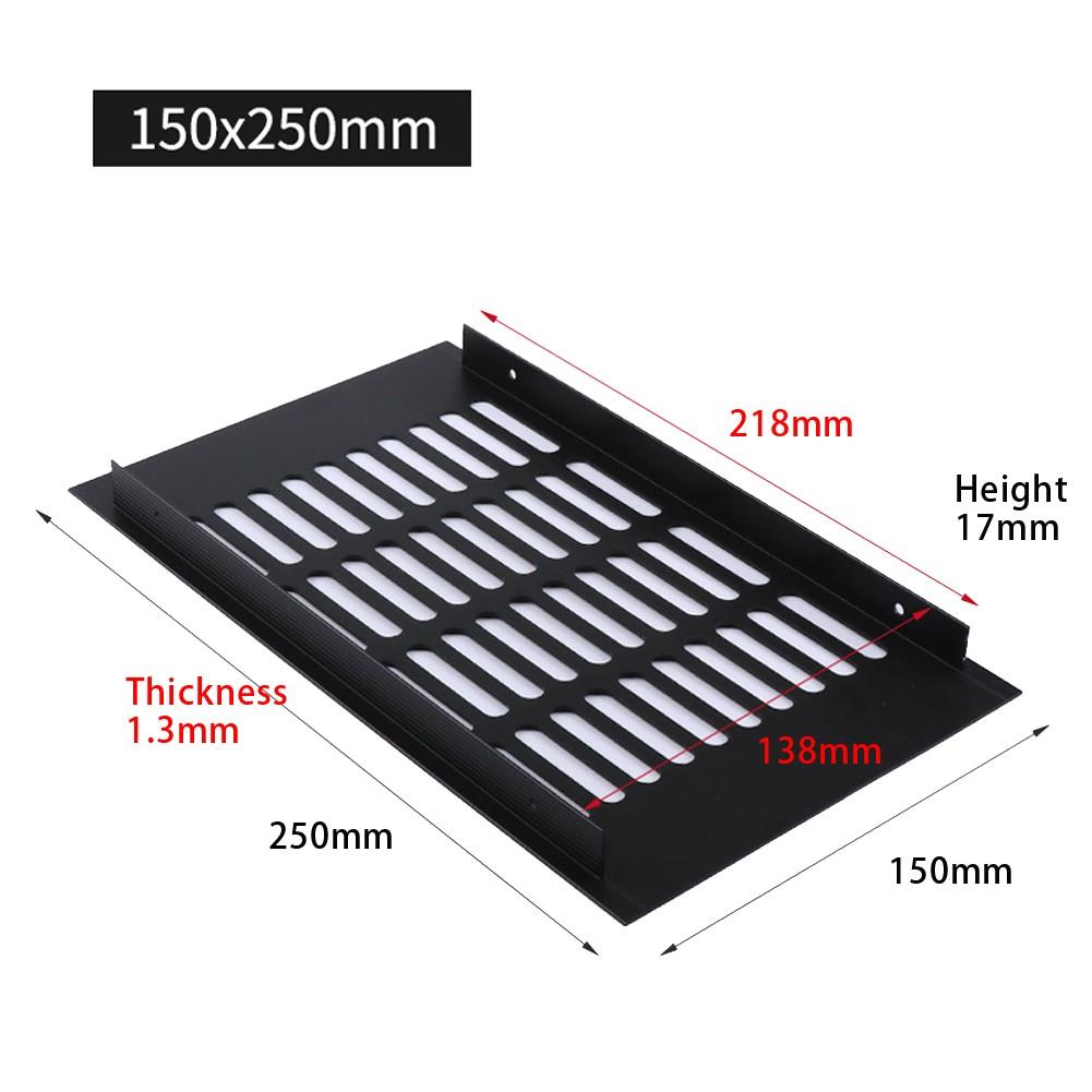 Алюминиевый прямоугольный шкаф, 150 мм, вентиляционная решетка, вентиляционная крышка
