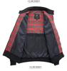Мужская ретро куртка Harrington - Американский стиль крутого парня, Однотонная, Воротник-стойка, 3M Рабочая одежда для весны и осени.