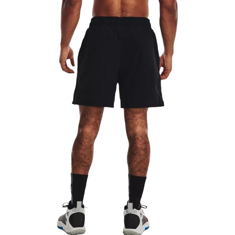 Under Armour Тканые баскетбольные шорты мужские, черные 1370224-002