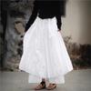 Женские мягкие повседневные юбки пэчворк эластичная талия однотонные ткани осенние асимметричные женские юбки