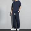 Sports and Leisure Summer Pants for Men, Loose Straight Leg Set, Thin Western Style Pants, Trendy Hanging Pants