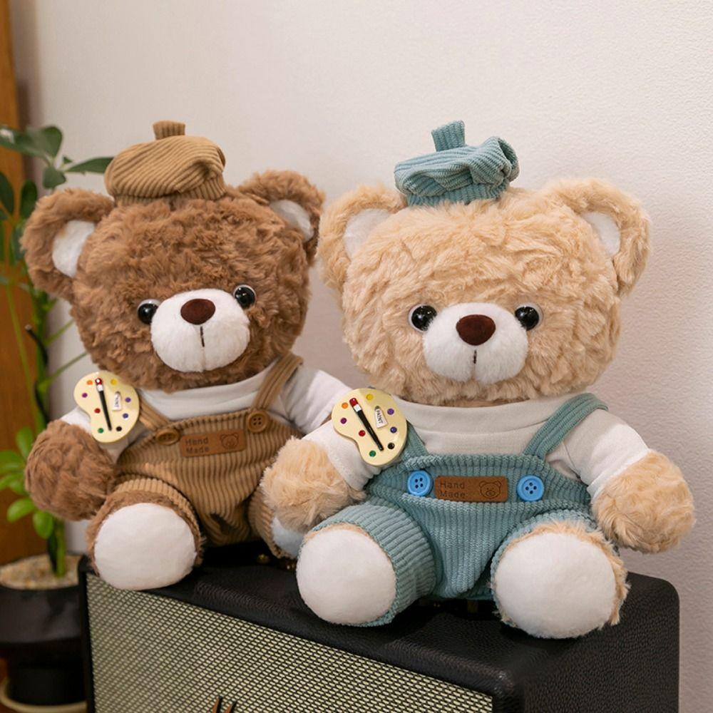 With Hats Bear Wear Clothes Plush Toys Fluffy Rabbit Stuffed Animal Kids Gifts