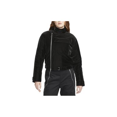 Женская куртка Esc Solid Color Zip Design Stand Wool Jacket Black DV7444-010