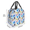 Bfdi Pattern Insulated Lunch Bag for Women Children Portable Food Boxes Thermal Lunch Box Tote