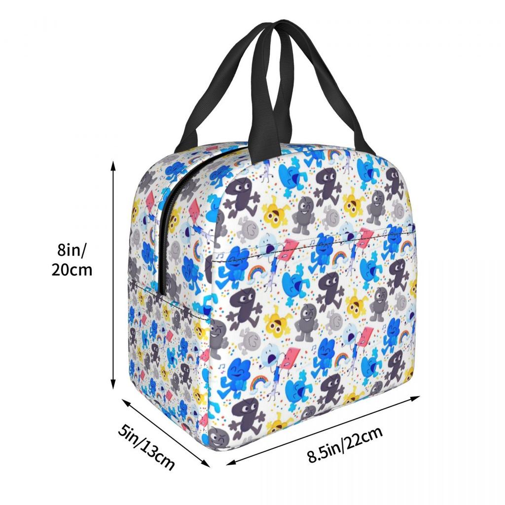 Bfdi Pattern Insulated Lunch Bag for Women Children Portable Food Boxes Thermal Lunch Box Tote
