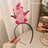 Pink Rabbit Headband Funny Fun Headband Catch Bangs Pull Hair Bundle Cartoon Headband