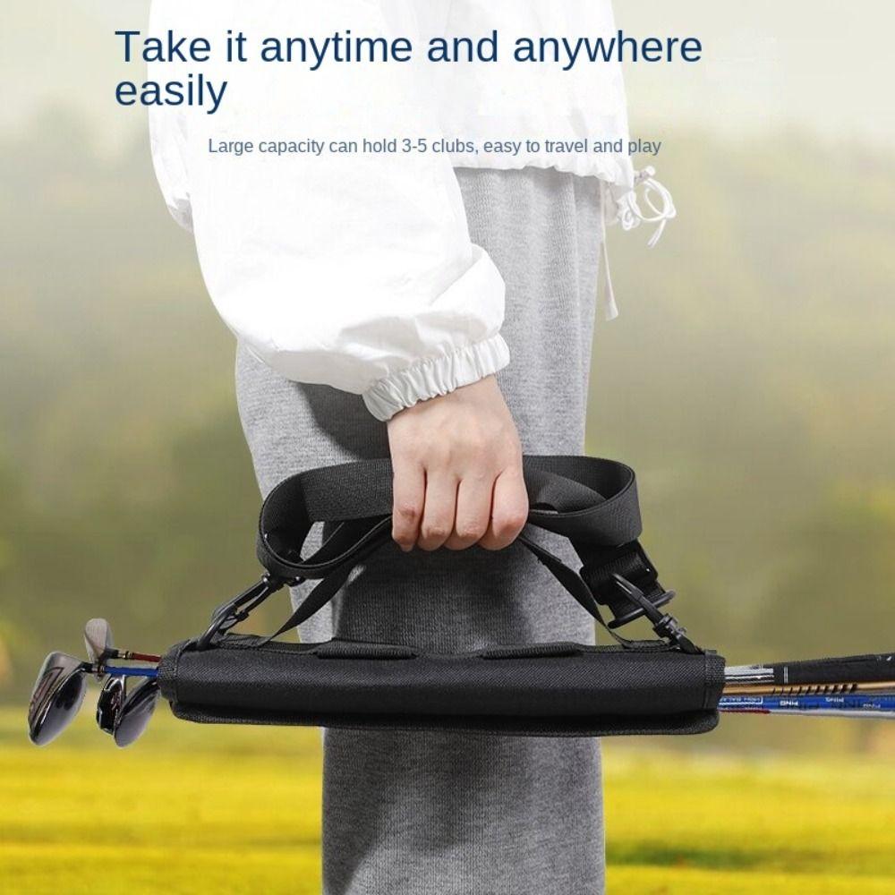 Mini Golf Club Tote Bag Adjustable Golf Training Case Golf Accessories Golf Club Bag Golf Club