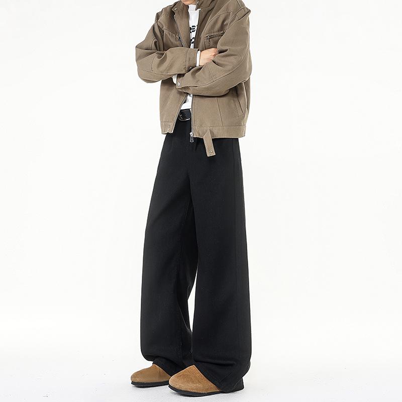 Очень длинные белые джинсы для высоких мужчин - Большой размер, Чистый крой, Прямые и широкие штанины, Универсальные брюки в пол