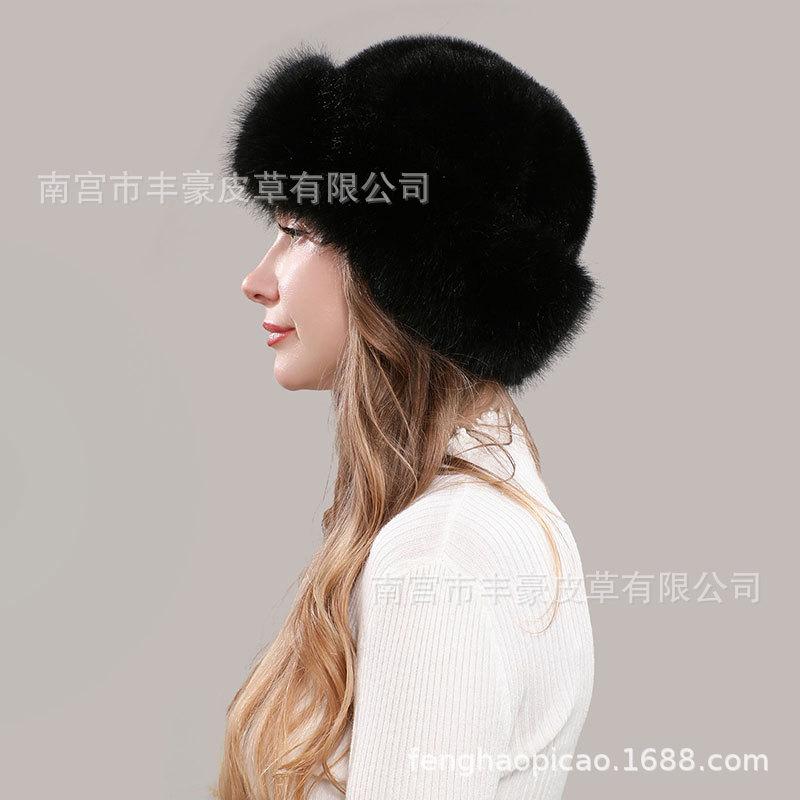 Women S Faux Mink Fur Hat Warm Ear Flap Winter Princess Hat