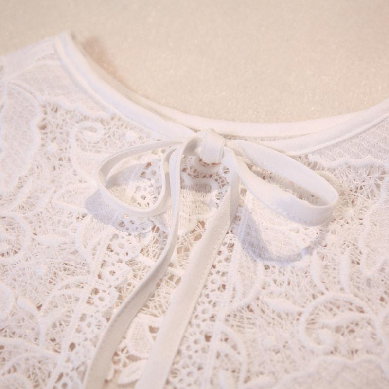 Универсальная маленькая шаль, женский искусственный воротник, весеннее и летнее платье, декоративный воротник, водорастворимый большой кукольный воротник, искусственный воротник