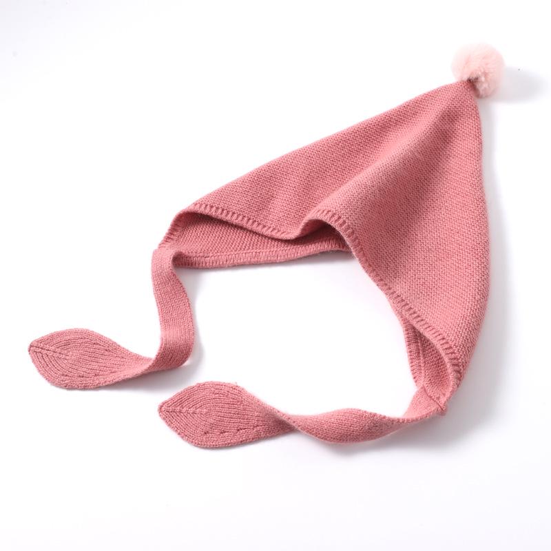 Вязаная кашемировая шапка для мальчиков и девочек: Теплая, симпатичная, ветрозащитная шапка с защитой ушей для осени и зимы.