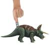 Mattel Фигурка Jurassic World New Ruler Triceratops возрастом 10 лет и HDX34 Green Medium (МИР ЮРСКОГО ПЕРИОДА) Рев! [Общая длина приблизительно. 26см] [4 вверх]