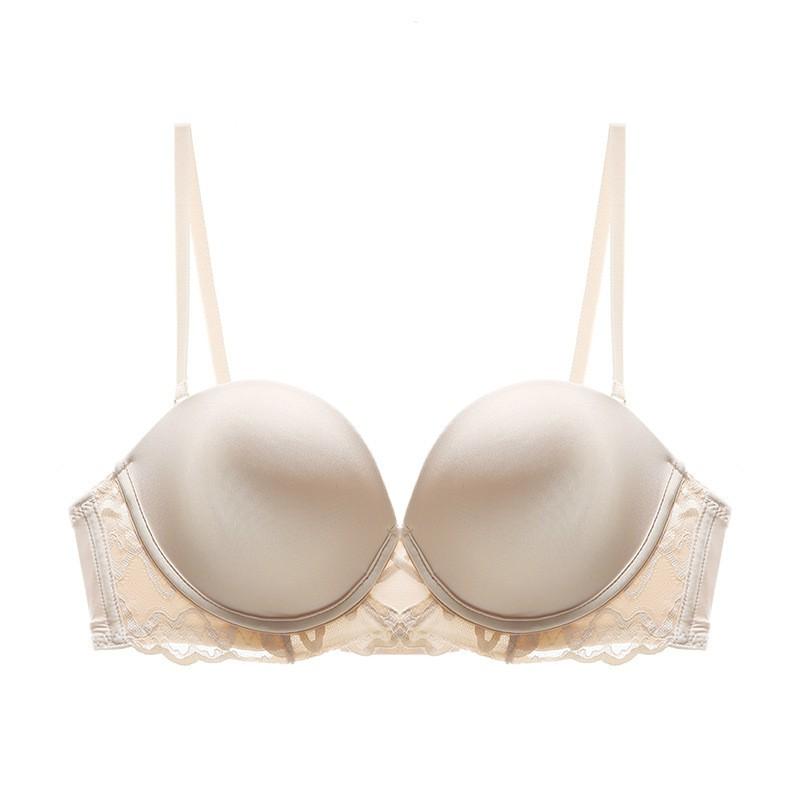 French Sexy Lace Bra Push Up Small Bust U-Back Underwire Women