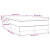 Box Spring Bed with Mattress Black 120 x 200 cm Artificial Leather
