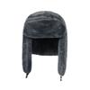 Jbluelover Pilot Cap with Ear Solid Large Perfect for and Outdoor Gray C Flaps, Stylish, Color, Warm, Winter, Fleece-Lined, Comfortable, Adjustable,