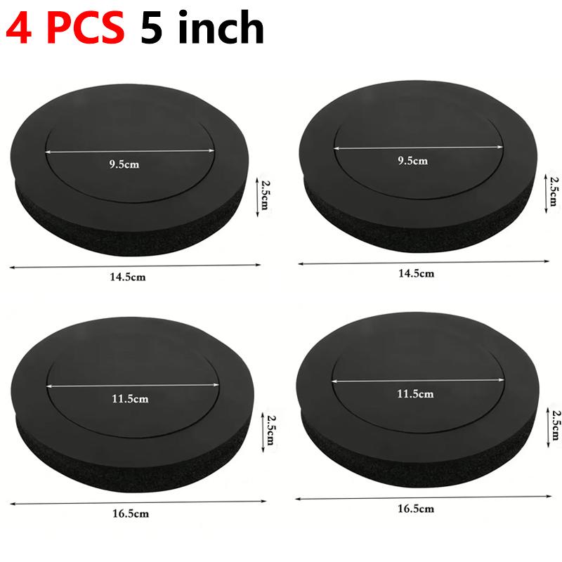 4 PCS NEW 4/5/6.5 Inch Car Speaker Ring Bass Door Trim Sound Insulation Cotton Audio Speaker Sound Self Adhesive Insulation RingGood product